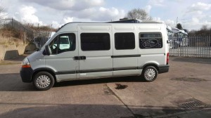 17 seater Renault Master minibus.          